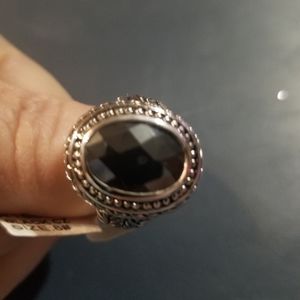 Black cz ring new size 8